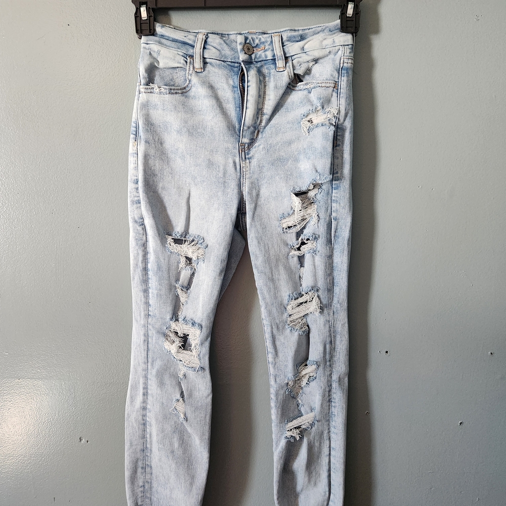 American Eagle Stonewash Ripped Jeans